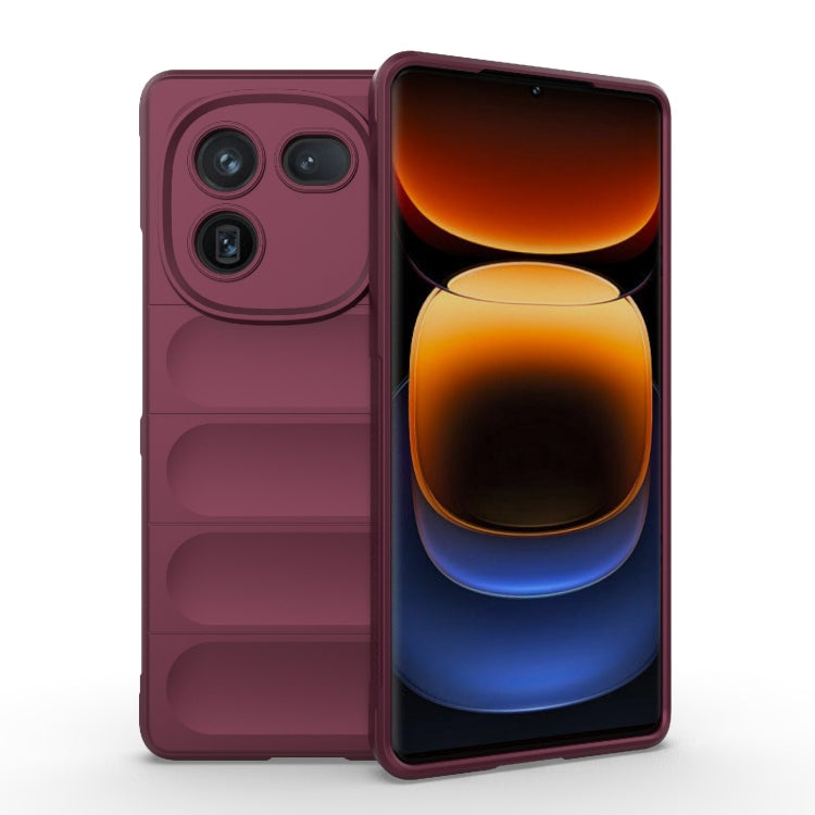 Magic Shield TPU + custodia per telefono in flanella, For vivo X100 5G, For vivo iQOO 12 Pro 5G