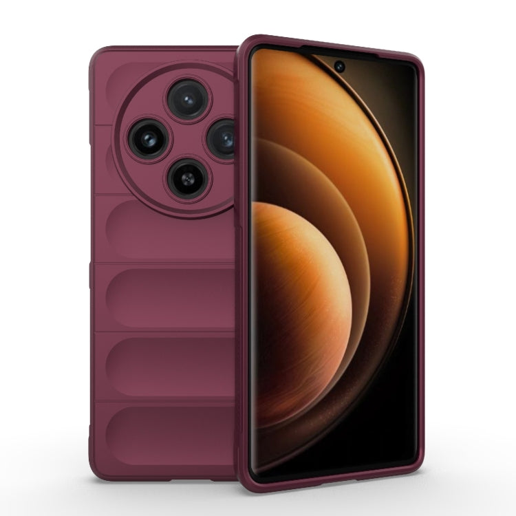 Magic Shield TPU + custodia per telefono in flanella, For vivo X100 5G, For vivo iQOO 12 Pro 5G
