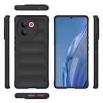 Magic Shield TPU + custodia per telefono in flanella, For vivo V30e 5G Global, For vivo iQOO Z9X 5G
