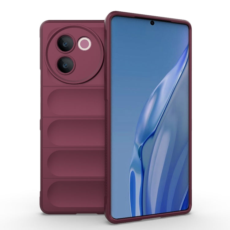Magic Shield TPU + custodia per telefono in flanella, For vivo V30e 5G Global, For vivo iQOO Z9X 5G