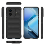 Magic Shield TPU + custodia per telefono in flanella, For vivo iQOO Z9 Turbo 5G, For vivo Y200E 5G Global / Y100 5G IDN