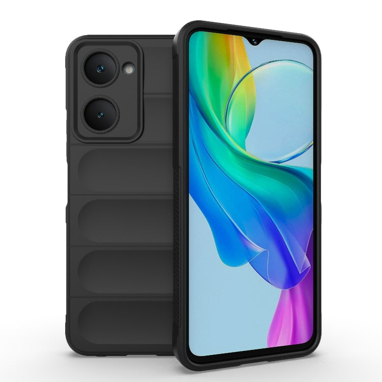 Magic Shield TPU + custodia per telefono in flanella, For vivo Y03 4G Global / Y18 4G Global, For vivo T3 Lite 5G India / Y28s Global