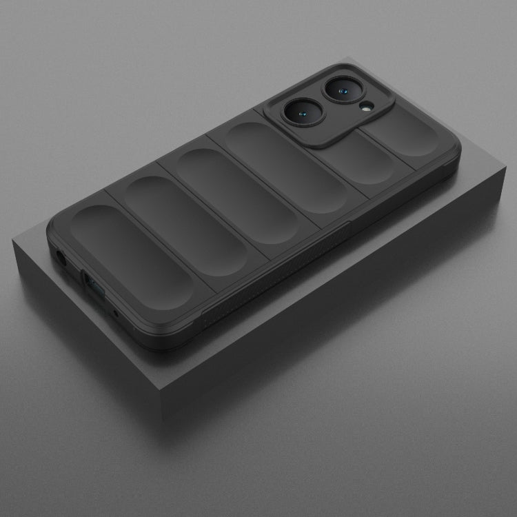 Magic Shield TPU + custodia per telefono in flanella, For vivo Y03 4G Global / Y18 4G Global, For vivo T3 Lite 5G India / Y28s Global