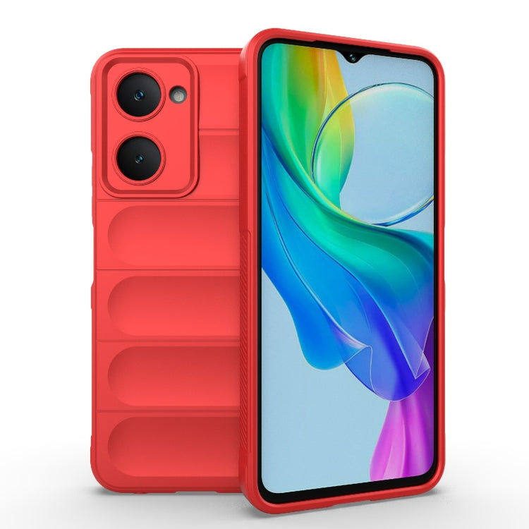 Magic Shield TPU + custodia per telefono in flanella, For vivo Y03 4G Global / Y18 4G Global, For vivo T3 Lite 5G India / Y28s Global