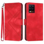 Custodia per cellulare in pelle con motivo a linea, For Realme Narzo 30A/C25/C25s, For Realme 8 4G / 8 Pro, For Realme GT 5G / GT Neo, For Realme C15/C12/Narzo 20/7i Global