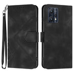 Custodia per cellulare in pelle con motivo a linea, For Realme 10 4G, For Realme V23, For Realme 9 Pro+, For Realme C20 / C11 2021 / C21