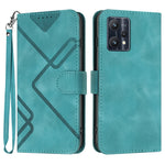 Custodia per cellulare in pelle con motivo a linea, For Realme 10 4G, For Realme V23, For Realme 9 Pro+, For Realme C20 / C11 2021 / C21