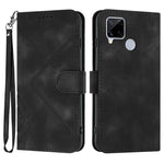 Custodia per cellulare in pelle con motivo a linea, For Realme Narzo 30A/C25/C25s, For Realme 8 4G / 8 Pro, For Realme GT 5G / GT Neo, For Realme C15/C12/Narzo 20/7i Global