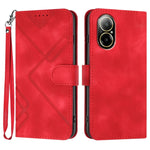 Custodia per cellulare in pelle con motivo a linea, For Realme  12 Lite / C67 4G Global, For Realme GT5 Pro, For Realme 10 Pro, For Realme 10 Pro+