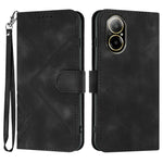 Custodia per cellulare in pelle con motivo a linea, For Realme  12 Lite / C67 4G Global, For Realme GT5 Pro, For Realme 10 Pro, For Realme 10 Pro+