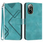 Custodia per cellulare in pelle con motivo a linea, For Realme  12 Lite / C67 4G Global, For Realme GT5 Pro, For Realme 10 Pro, For Realme 10 Pro+