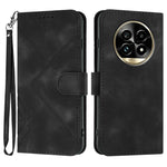 Custodia per cellulare in pelle con motivo a linea, For Realme GT7 Pro, For Realme 13 Pro / 13 Pro+ Global, For Realme GT 6 / GT 6T, For Realme C63 / C61 Global