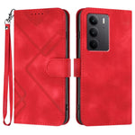 Custodia per cellulare in pelle con motivo a linea, For Realme 14 Pro+, For Realme 14 Pro, For Realme 14x Global, For Realme C75 Global
