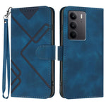 Custodia per cellulare in pelle con motivo a linea, For Realme 14 Pro+, For Realme 14 Pro, For Realme 14x Global, For Realme C75 Global