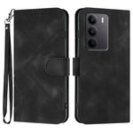 Custodia per cellulare in pelle con motivo a linea, For Realme 14 Pro+, For Realme 14 Pro, For Realme 14x Global, For Realme C75 Global