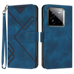 Custodia per cellulare in pelle con motivo a linea, For Realme GT7 Pro, For Realme 13 Pro / 13 Pro+ Global, For Realme GT 6 / GT 6T, For Realme C63 / C61 Global