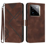Custodia per cellulare in pelle con motivo a linea, For Realme GT7 Pro, For Realme 13 Pro / 13 Pro+ Global, For Realme GT 6 / GT 6T, For Realme C63 / C61 Global