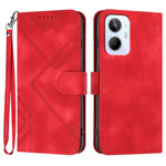Custodia per cellulare in pelle con motivo a linea, For Realme 10 4G, For Realme V23, For Realme 9 Pro+, For Realme C20 / C11 2021 / C21