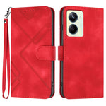 Custodia per cellulare in pelle con motivo a linea, For Realme  12 Lite / C67 4G Global, For Realme GT5 Pro, For Realme 10 Pro, For Realme 10 Pro+