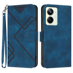 Custodia per cellulare in pelle con motivo a linea, For Realme  12 Lite / C67 4G Global, For Realme GT5 Pro, For Realme 10 Pro, For Realme 10 Pro+