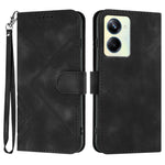 Custodia per cellulare in pelle con motivo a linea, For Realme  12 Lite / C67 4G Global, For Realme GT5 Pro, For Realme 10 Pro, For Realme 10 Pro+