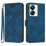 Custodia per cellulare in pelle con motivo a linea, For Realme  12 Lite / C67 4G Global, For Realme GT5 Pro, For Realme 10 Pro, For Realme 10 Pro+