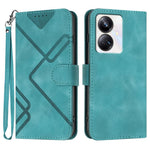 Custodia per cellulare in pelle con motivo a linea, For Realme  12 Lite / C67 4G Global, For Realme GT5 Pro, For Realme 10 Pro, For Realme 10 Pro+