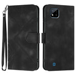 Custodia per cellulare in pelle con motivo a linea, For Realme 10 4G, For Realme V23, For Realme 9 Pro+, For Realme C20 / C11 2021 / C21
