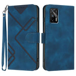 Custodia per cellulare in pelle con motivo a linea, For Realme Narzo 30A/C25/C25s, For Realme 8 4G / 8 Pro, For Realme GT 5G / GT Neo, For Realme C15/C12/Narzo 20/7i Global