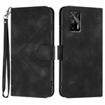 Custodia per cellulare in pelle con motivo a linea, For Realme Narzo 30A/C25/C25s, For Realme 8 4G / 8 Pro, For Realme GT 5G / GT Neo, For Realme C15/C12/Narzo 20/7i Global