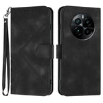 Custodia per cellulare in pelle con motivo a linea, For Realme  12 Lite / C67 4G Global, For Realme GT5 Pro, For Realme 10 Pro, For Realme 10 Pro+