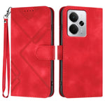 Custodia per cellulare in pelle con motivo a linea, For Realme GT 7 India, For Realme 14 / P3 5G Global, For Realme P3 Ultra 5G, For Realme P3 Pro