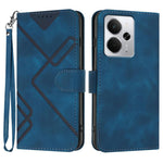 Custodia per cellulare in pelle con motivo a linea, For Realme GT 7 India, For Realme 14 / P3 5G Global, For Realme P3 Ultra 5G, For Realme P3 Pro