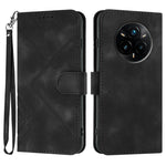 Custodia per cellulare in pelle con motivo a linea, For Realme 14 Pro+, For Realme 14 Pro, For Realme 14x Global, For Realme C75 Global
