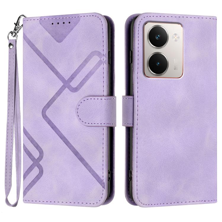 Custodia per cellulare in pelle con motivo a linea, For Realme GT 7 India, For Realme 14 / P3 5G Global, For Realme P3 Ultra 5G, For Realme P3 Pro