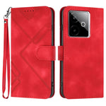 Custodia per cellulare in pelle con motivo a linea, For Realme GT 7 India, For Realme 14 / P3 5G Global, For Realme P3 Ultra 5G, For Realme P3 Pro