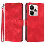 Custodia per cellulare in pelle con motivo a linea, For Realme P4 5G, For Realme 15T 5G, For Realme C71 India, For Realme 15 5G / Realme 15 Pro 5G