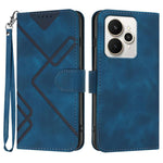 Custodia per cellulare in pelle con motivo a linea, For Realme P4 5G, For Realme 15T 5G, For Realme C71 India, For Realme 15 5G / Realme 15 Pro 5G