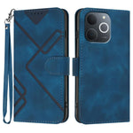Custodia per cellulare in pelle con motivo a linea, For Realme P4 5G, For Realme 15T 5G, For Realme C71 India, For Realme 15 5G / Realme 15 Pro 5G