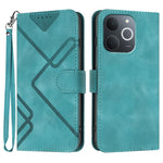 Custodia per cellulare in pelle con motivo a linea, For Realme P4 5G, For Realme 15T 5G, For Realme C71 India, For Realme 15 5G / Realme 15 Pro 5G