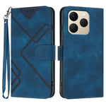 Custodia per cellulare in pelle con motivo a linea, For Realme P4 5G, For Realme 15T 5G, For Realme C71 India, For Realme 15 5G / Realme 15 Pro 5G