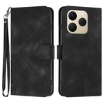 Custodia per cellulare in pelle con motivo a linea, For Realme P4 5G, For Realme 15T 5G, For Realme C71 India, For Realme 15 5G / Realme 15 Pro 5G