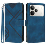 Custodia per cellulare in pelle con motivo a linea, For Realme P4 5G, For Realme 15T 5G, For Realme C71 India, For Realme 15 5G / Realme 15 Pro 5G