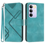 Custodia per cellulare in pelle con motivo a linea, For Realme 16T 5G, For Realme C100 4G, For Realme 15x 5G India / Realme C85 5G, For Realme P4 Pro 5G