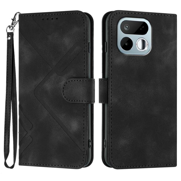 Custodia per cellulare in pelle con motivo a linea, For Realme 16T 5G, For Realme C100 4G, For Realme 15x 5G India / Realme C85 5G, For Realme P4 Pro 5G