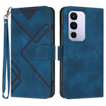 Custodia per cellulare in pelle con motivo a linea, For Realme 16T 5G, For Realme C100 4G, For Realme 15x 5G India / Realme C85 5G, For Realme P4 Pro 5G