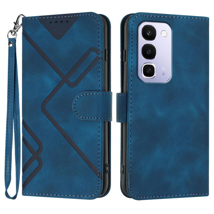 Custodia per cellulare in pelle con motivo a linea, For Realme 16T 5G, For Realme C100 4G, For Realme 15x 5G India / Realme C85 5G, For Realme P4 Pro 5G