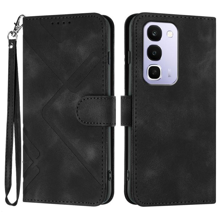 Custodia per cellulare in pelle con motivo a linea, For Realme 16T 5G, For Realme C100 4G, For Realme 15x 5G India / Realme C85 5G, For Realme P4 Pro 5G
