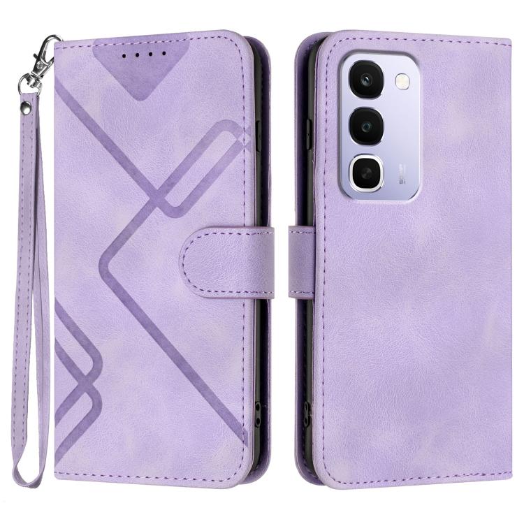 Custodia per cellulare in pelle con motivo a linea, For Realme 16T 5G, For Realme C100 4G, For Realme 15x 5G India / Realme C85 5G, For Realme P4 Pro 5G