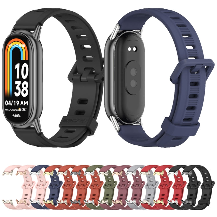 Cinturino per orologio in silicone traspirante con foro piatto Mijobs, For Xiaomi Smart Band 10 / 9 / 8